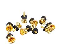 Cryfokt Guitar Strap Lock Buttons, Mushroom Style Metal End Pins with | for Electric Guitar Bass Ukulele, Adjustable Snap Rings, Durable Metal, Secure Strap Hold
