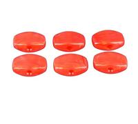 Cryfokt Guitar Tuning Peg Buttons Durable Lightweight Replacement Buttons for Electric Acoustic Guitar Easy to Use for Travelers and Performers Made of Plastic for Enthusiasts (Red)