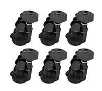Cryfokt Guitar Tuning Pegs, Durable Vintage Locking Guitar Tuners Professional String Sealed Practical for Electric or Acoustic (Six left button set)