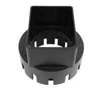 Cryfokt Gutter Downspout Adapter to Drain Pipe, 3x4 Inch PVC Square Downspout Extensions Rainwater Collection System for Outdoor PVC Drain Pipe or Corrugated Landscape Pipe (Black)