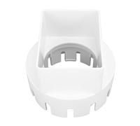Cryfokt Gutter Downspout Adapter to Drain Pipe, 3x4 Inch PVC Square Downspout Extensions Rainwater Collection System for Outdoor PVC Drain Pipe or Corrugated Landscape Pipe (White)