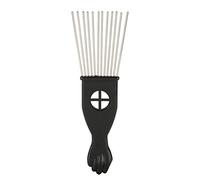 Cryfokt Hair Comb Fork Tool Professional Styling Comb for Hair Dying Straightening Curling Men ABS 23 * 7cm (M1707-2 steel pin K2)