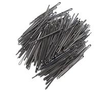 Cryfokt Hair Pins, Washable Alloy Material Round Edges Portable Flat Hair Clips Women Black Multifunctional Makeup Home Salon Clips