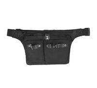 Cryfokt Hairdressing Tool Organizer Compact Scissors Waist Bag Comb Clamp/Holder Storage Black for Stylists Sail Cloth 13.4 X 7.1in (Black)