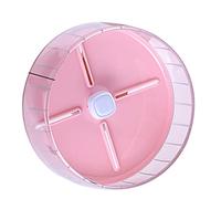 Cryfokt Hamster Exercise Running Wheel Silent Anti Slip Hamster Wheel for Small Pets | Easy to Use for Cage | Durable Acrylic Material (Roseate)