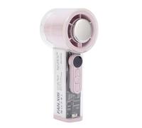 Cryfokt Hand Ice Fan, 6 Speeds 3000mAh Ice Cream with Handwritten Work the Engine Without Rechargeable Brushes for the Trip (Pink)