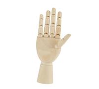 Cryfokt Hand Model Wooden Artist Tool for Artwork, Gestures, and Poses Ideal for Aspiring Artists (7 inch right hand)