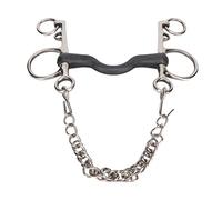 Cryfokt Hand Polished Stainless Steel Horse Snaffle Bit, Easy to Install for Horse Mouth Accessories (135MM)