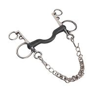 Cryfokt Hand Polished Stainless Steel Horse Snaffle Bit, Easy to Install for Horse Mouth Accessories (127MM)