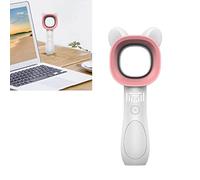 Cryfokt Handheld Fan, 3 Speed Adjustable Leafless Mini Fan Portable Electric with Fast Charging Long Battery Life Lightweight ABS Material Safe for Kids for Outdoor Travel Office Home (White)
