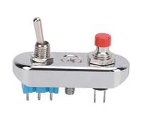 Cryfokt Handlebar Start Stop Switch Self Resetting Motorcycle Kill Toggle Switch for ATV UTV Dirt Bike, Convenient Control for All Riders (Button and 2 Level)