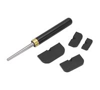 Cryfokt Handy Sax Repair Tool Kit Metal Dent Lapping Stick Ebony Saxophone Tone Hole Pad for Saxophonists On-the-Go