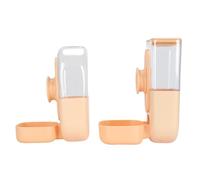 Cryfokt Hanging Automatic Pet Water Dispenser Durable Eco-Friendly Gravity Feeder and Waterer Set for Rabbits Dogs Cats 870ML 800ML (Yellow)