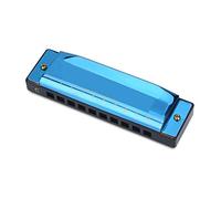 Cryfokt Harmonica 10 Hole Key of C Blues Mouth Organ for Beginner, Stainless Steel Structure for Easy Clean, Suitable for Music Lovers (Blue)
