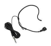 Cryfokt Headworn Microphone, 16.4 Feet Length Adjustable Ergonomic Earhook Microphone Wired 1/4" Jack for Women for Speaker Marketing