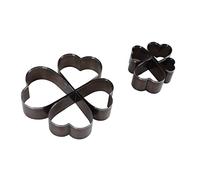 Cryfokt Heart Shape Cutter Set Efficient Alloy Steel Leather Punching Die for, with Storage Box, Wide Applications for Layered Fabrics, Leather and Clay