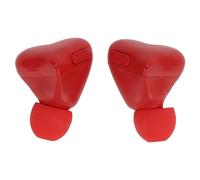 Cryfokt Heart Shaped Wireless Bluetooth Earbuds with Active Noise Cancellation for Travel Gift 2 Pack (Red)