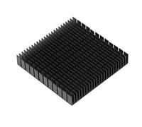 Cryfokt Heat Radiator Board, Small High Power Anodized Aluminum Cooling Radiator for CPU for Semiconductor Devices (Black)