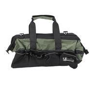 Cryfokt Heavy Duty Tool Bag, Large Capacity Multi Pockets Organizer, Adjustable Shoulder Strap and Reflective Strips, Portable Tool Storage for DIY Electrical Engineer HVAC Repairs (15 Inch)