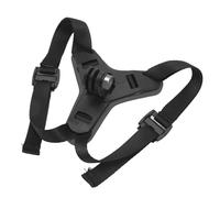 Cryfokt Helmet Chin Mount Stable and Sturdy Camera Holder for Osmo Action 3 2 for Motorcycle Helmet, Anti Slip Chin Strap Mount (Black)