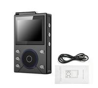 Cryfokt HiFi Lossless Music Player, 2.4 In Color Display, ALPS Wheel Control, 3000mAh 16GB Memory Support 256GB TF Card, with Type C Port, for High Fidelity On The Go (Black)