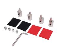 Cryfokt High Compatibility Brass Amp Input Reducer Stable Connection for Car Stereo System, 4 Sets for Various Wire Gauges (0GA to 4GA)