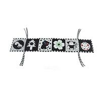 Cryfokt High Contrast Double-Sided Black and White Cloth Toy Book for Baby's Optic Nerve Activation and Cognitive Development, Soft Book for Calming Emotions, 32.1x6.1in (B)