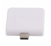 Cryfokt High Frequency Non Contact Card Reader Smart Mini ID Card Reader Micro USB Plug and Play for Android System, Scratch-Resistant Durable for VIVO Users (White)