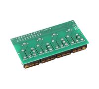 Cryfokt High Power Optocoupler Isolation Four Way Relay Module for MCU/PLC Control Panel 30A Black Barrier Terminal for Enthusiasts (12VDC)