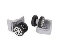 Cryfokt High Reliability Luggage Wheel Replacement, 2 Pieces, for Trolleys, Low Noise, Light Gray