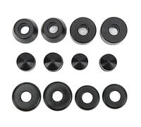 Cryfokt High Resilience Pad Durable Shockproof Cushion for Longboard 1 Set Black PU 12 Accessories