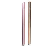 Cryfokt High Sensitivity Stylus Touch Screen Pen 2Pcs Quick Response for Smartphone Tablet, Comfortable Grip Stylus Pens for Child Adult, Gray Pink Gold Silver (gold/pink)