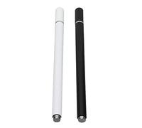 Cryfokt High Sensitivity Stylus Touch Screen Pen 2Pcs Quick Response for Smartphone Tablet, Comfortable Grip Stylus Pens for Child Adult, Gray Pink Gold Silver (black/white)