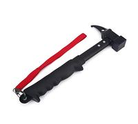 Cryfokt High Strength Hammer with Anti-Slip Rubber Handle and Nail Puller for Outdoor Activities and Camping