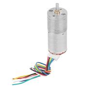 Cryfokt High Torque DC 6V Encoder Gear Motor Speed Reduction for RC Car and Robot Projects, Durable Metal Gear (RPM 200)