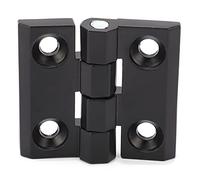 Cryfokt Hinge Zinc Alloy Double Compression Spring Durable Screw Mounting Hinge for Cabinet Doors Unit Doors Black 39x40mm 1 Piece (47 * 50mm)