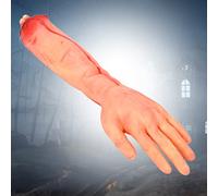 Cryfokt Horrible Bloody Rubber Fake Hand for Halloween Prank Prop, Haunted House Decoration,High Simulation Amputated for Terror Atmosphere, Party Activities (Large broken hand)