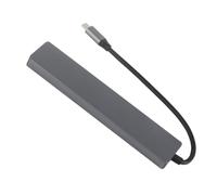 Cryfokt Hub with Intelligent Expansion for High-Speed Data Transfer and 4K for Home Office Aluminum Alloy 6.3x1.2x0.4in