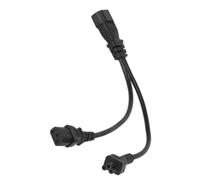 Cryfokt IEC 320 C14 Male on C13 and C5 of Female Splinter Adapter Cables, Reinforced Design PVC External Cover Power Cable 10a 250 V 1ft Long Ofc Ladder for Laptop