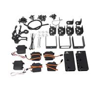 Cryfokt Industrial Robot Gripper 6DOF Manipulator Mechanical Arm Claw Kit for College Teaching, Maker Education- Black