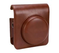 Cryfokt Instant Camera Case for 90 (Brown) | PU leather material, scratch-resistant, detachable shoulder strap, adjustable carrying options