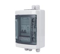 Cryfokt IP65 Solar PV Combiner Box Sturdy Material with 40A Circuit Breaker Ideal Replacement for Photovoltaic Solar Power Generation Systems