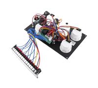 Cryfokt IP67 5in1 Digital Dash Panel Engine Speedometer Fuel Pressure Oil Level Voltage Meter Alarm Set for RV Boat Yacht 316L Stainless Steel Front Cover for Generator Sets, Ships, Vehicles