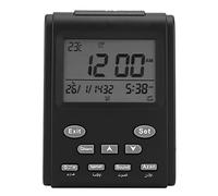 Cryfokt Islamic AZAN Alarm Table Clock, Digital Muslim Prayer Clock with 1500 Cities AZAN Time and MAKKAH PrayerMusic, for All Prayers Qibla Direction,13x9.5x5.3cm