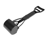 Cryfokt Jaw Poop Scoop Shovel Pick Up Tool with Easy-to-Pull Handles, Durable and Light Weight, Ideal for Effortlessly Scooping Up Your Pet's Mess (All Black)