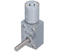 Cryfokt JGY370 High Torsion DC Gear Motor Durable Alloy Shell M8 Threaded Shaft 33mm for Industrial Drive Devices Robots (10RPM)