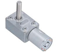 Cryfokt JGY370 High Torsion DC Gear Motor Durable Alloy Shell M8 Threaded Shaft 33mm for Industrial Drive Devices Robots (10RPM)