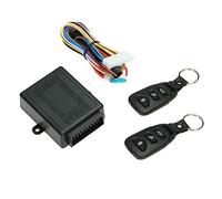 Cryfokt Keyless Entry System, Universal Car Door Lock with Remote Central Control Box Trunk Release Button Flashing Alert for All Types of Cars
