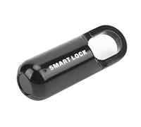 Cryfokt Keyless Security Lock, Zinc Alloy Fingerprint Padlock 10 Pieces Fingerprint Capacity USB Charging for Doors for Backpacks for Cabinets for (Black)