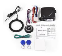 Cryfokt Keyless Start System, One Click Start Stop Push Button Ignition Kit with Anti Theft Auto Lock 35S DC 12V Engine Starter for Most Cars